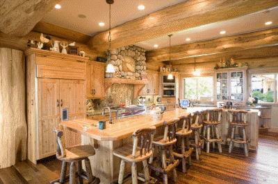 Post & Beam Indoor Kitchen